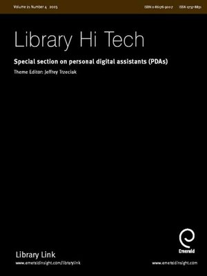 cover image of Library Hi-Tech, Volume 21, Issue 4